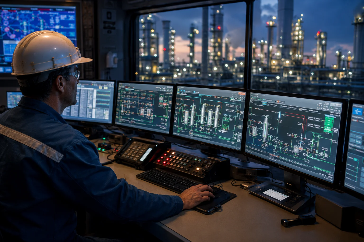 Engineer monitoring pipeline systems